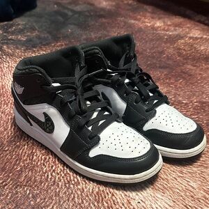 Kids Black and White Sneakers